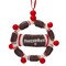 Northlight 4" Brown and Red Tootsie Roll Chewy Chocolate Candy Christmas Wreath Ornament